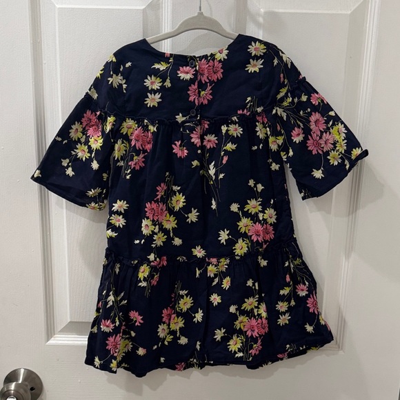 GAP Kids Floral Dress in Navy and Pink - Picture 6 of 7